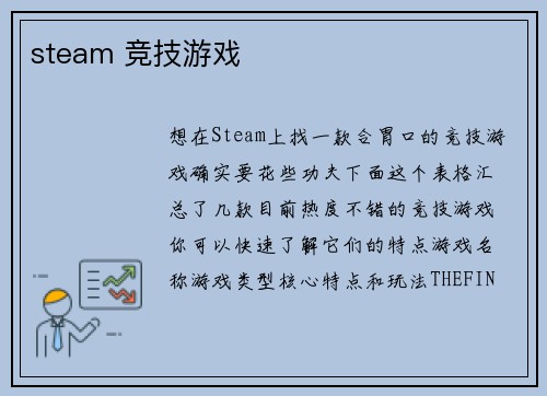 steam 竞技游戏